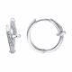 Серьги из белого золота SOKOLOV 1022700-3 с бриллиантом