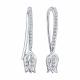 Серьги из белого золота SOKOLOV 1022772-3 с бриллиантом