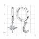 Серебряные серьги TALANT 11-72-0001-17372 с фианитом