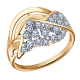 Золотое кольцо Александра 111803ск-10 с фианитом