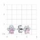 Серебряные серьги TALANT 12-72-000R-15578 с фианитом