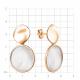 Серьги из золочёного серебра TALANT 12-78-0070-10126 с перламутром
