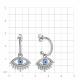 Серебряные серьги-трансформеры TALANT с фианитом 12-79-0001-15684