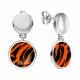 Серебряные серьги TALANT 12-79-000Я-17975 с эмалью