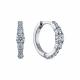 Серьги из белого золота ЮК Granat 12.20.32.5756.00-6703 с алмазом огранённым синт