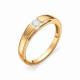 Золотое помолвочное кольцо АЛЬКОР с бриллиантом 12072-100