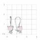 Серебряные серьги TALANT 13-72-000R-10574 с фианитом