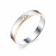 Золотое кольцо АЛЬКОР 13403-П00 с бриллиантом
