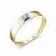 Золотое кольцо АЛЬКОР 13837-300 с бриллиантом