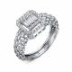 Кольцо из белого золота RoseGrace 14-357-303-1Б с фианитом