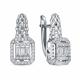 Серьги из белого золота RoseGrace 14-357-303-2Б с фианитом