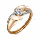 Золотое кольцо RoseGrace 14-376-303-1К с фианитом