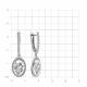 Серебряные серьги TALANT 14-72-0001-10874 с фианитом