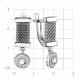 Серебряные серьги TALANT 14-72-0001-11832 с фианитом