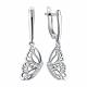 Серебряные серьги TALANT 14-72-0001-17134 с фианитом