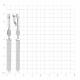 Серебряные серьги TALANT 14-72-0001-26776 с фианитом
