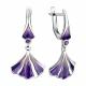Серебряные серьги TALANT 14-72-0006-17197 с фианитом и эмалью