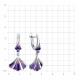 Серебряные серьги TALANT 14-72-0006-17197 с фианитом и эмалью