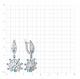 Серебряные серьги TALANT 14-72-0009-17354 с фианитом