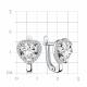 Серебряные серьги TALANT 14-72-000S-15875 с фианитом