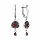 Серебряные серьги TALANT 14-75-000W-17136 с фианитом