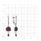 Серебряные серьги TALANT 14-75-000W-17136 с фианитом