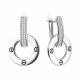 Серебряные серьги TALANT 14-76-0001-17398 с фианитом