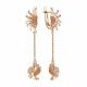 Серьги из золочёного серебра TALANT 14-78-0007-17355 с фианитом