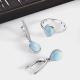 Серебряные серьги TALANT 14-79-0001-15666 с фианитом и эмалью