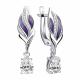Серебряные серьги TALANT 14-79-0001-17191 с фианитом и эмалью