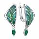 Серебряные серьги TALANT 14-79-0003-17195 с фианитом и эмалью