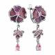 Серебряные серьги TALANT 14-79-000R-17125 с фианитом и эмалью