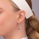 Серебряные серьги TALANT 14-79-000W-17374 с фианитом и эмалью
