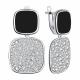 Серебряные серьги TALANT 14-7B-0001-17259 с фианитом и эмалью