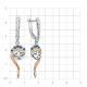 Серебряные серьги TALANT 14-7O-0004-17187 с фианитом и эмалью