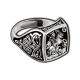 Серебряное кольцо Великомученик Георгий Победоносец ЮЗ Елизавета 14039