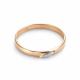 Золотое обручальное кольцо 2,5мм АЛЬКОР с бриллиантом 16402-100