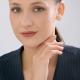 Одиночная серьга из золота SOKOLOV с фианитом 170085