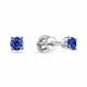 Серьги из белого золота RoseGrace 2-321-103Б-Сапгт с сапфировым корундом
