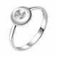 Серебряное кольцо TALANT 20-73-Ф000-18047 с алмазом огранённым синт