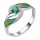 Серебряное кольцо TALANT 20-79-0003-17200 с фианитом и эмалью