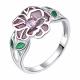 Серебряное кольцо TALANT с витражной эмалью и фианитом 20-79-000R-17133