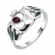 Серебряное кольцо TALANT 20-79-000W-17137 с фианитом и эмалью