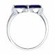 Кольцо из белого золота SOKOLOV 2011392-3 с сапфиром
