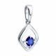 Подвеска из белого золота SOKOLOV 2030385-3 с сапфиром