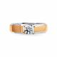 Кольцо из комбинированного золота Мастер Бриллиант 20M1-406483-02-00 с бриллиантом