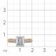 Кольцо из комбинированного золота Мастер Бриллиант 20M1-409144-00-00 с бриллиантом