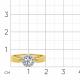 Кольцо из комбинированного золота Мастер Бриллиант 20M1-509235-70-00 с бриллиантом