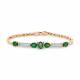 Браслет из комбинированного золота Мастер Бриллиант 20M10-420163-00-01 с бриллиантом и изумрудом