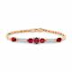 Браслет из комбинированного золота Мастер Бриллиант 20M10-420163-00-03 с бриллиантом и рубином